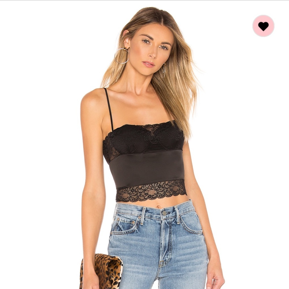 SUPERDOWN RAINE LACE BUSTIER TOP